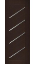 Диагональ 1 узкое стекло экошпон Двери Belwooddoors